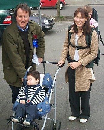 David Cameron looks